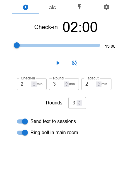 Triad Tool Timer Interface